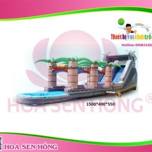 Nhà hơi – nhà phao IB-054-47 cho sự kiện, khu vui chơi, resort – Hoa Sen Hồng