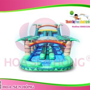 Nhà hơi – nhà phao IB-054-49 cho sự kiện, khu vui chơi, resort – Hoa Sen Hồng