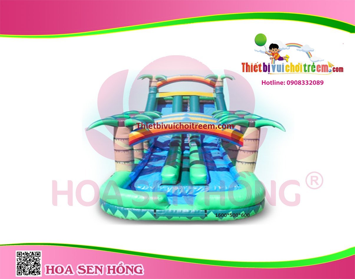 Nhà hơi – nhà phao IB-054-49 cho sự kiện, khu vui chơi, resort – Hoa Sen Hồng
