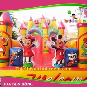 Nhà hơi – nhà phao IB-054-51 cho sự kiện, khu vui chơi, resort – Hoa Sen Hồng