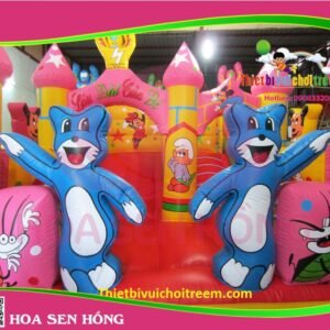 Nhà hơi – nhà phao IB-054-52 cho sự kiện, khu vui chơi, resort – Hoa Sen Hồng