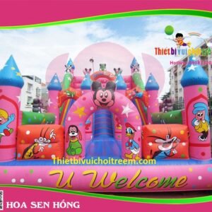Nhà hơi – nhà phao IB-054-53 cho sự kiện, khu vui chơi, resort – Hoa Sen Hồng