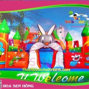 Nhà hơi – nhà phao IB-054-55 cho sự kiện, khu vui chơi, resort – Hoa Sen Hồng