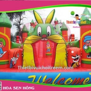 Nhà hơi – nhà phao IB-054-58 cho sự kiện, khu vui chơi, resort – Hoa Sen Hồng