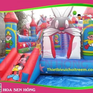 Nhà hơi – nhà phao IB-054-61 cho sự kiện, khu vui chơi, resort – Hoa Sen Hồng