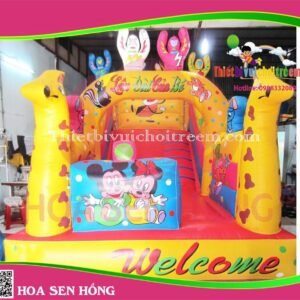 Nhà hơi – nhà phao IB-054-65 cho sự kiện, khu vui chơi, resort – Hoa Sen Hồng