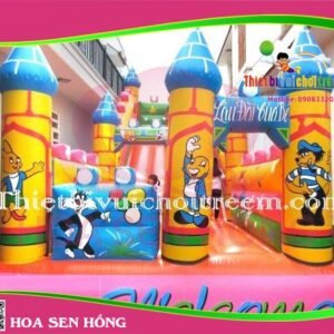 Nhà hơi – nhà phao IB-054-67 cho sự kiện, khu vui chơi, resort – Hoa Sen Hồng