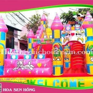 Nhà hơi – nhà phao IB-054-70 cho sự kiện, khu vui chơi, resort – Hoa Sen Hồng
