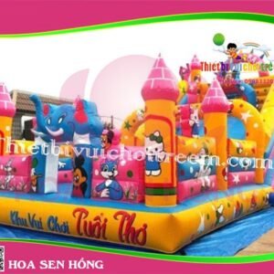 Nhà hơi – nhà phao IB-054-78 cho sự kiện, khu vui chơi, resort – Hoa Sen Hồng