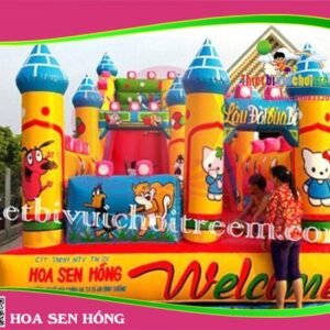 Nhà hơi – nhà phao IB-054-79 cho sự kiện, khu vui chơi, resort – Hoa Sen Hồng