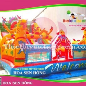 Nhà hơi – nhà phao IB-054-82 cho sự kiện, khu vui chơi, resort – Hoa Sen Hồng