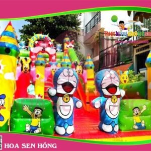 Nhà hơi – nhà phao IB-054-83 cho sự kiện, khu vui chơi, resort – Hoa Sen Hồng