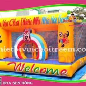 Nhà hơi – nhà phao IB-054-84 cho sự kiện, khu vui chơi, resort – Hoa Sen Hồng