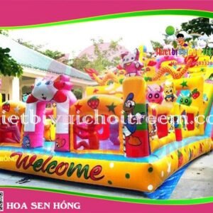 Nhà hơi – nhà phao IB-054-86 cho sự kiện, khu vui chơi, resort – Hoa Sen Hồng