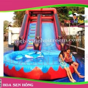 Nhà hơi – nhà phao IB-054-87 cho sự kiện, khu vui chơi, resort – Hoa Sen Hồng