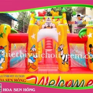 Nhà hơi – nhà phao IB-054-92 cho sự kiện, khu vui chơi, resort – Hoa Sen Hồng