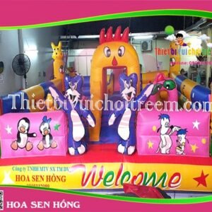 Nhà hơi – nhà phao IB-054-94 cho sự kiện, khu vui chơi, resort – Hoa Sen Hồng