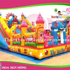 Nhà hơi – nhà phao IB-054-95 cho sự kiện, khu vui chơi, resort – Hoa Sen Hồng