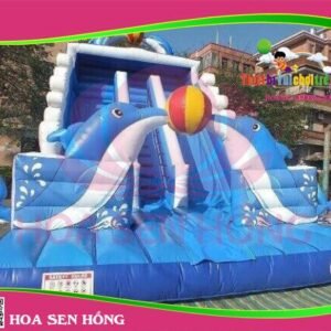 Nhà hơi – nhà phao IB-054-97 cho sự kiện, khu vui chơi, resort – Hoa Sen Hồng