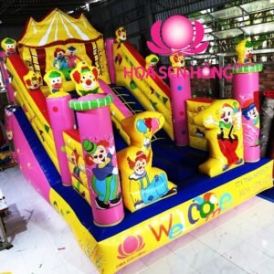 Nhà hơi – nhà phao IB-54-05 cho sự kiện, khu vui chơi, resort – Hoa Sen Hồng