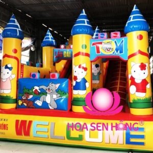 Nhà hơi – nhà phao IB-54-20 cho sự kiện, khu vui chơi, resort – Hoa Sen Hồng
