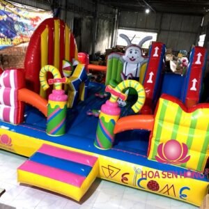 Nhà hơi – nhà phao IB-54-22 cho sự kiện, khu vui chơi, resort – Hoa Sen Hồng