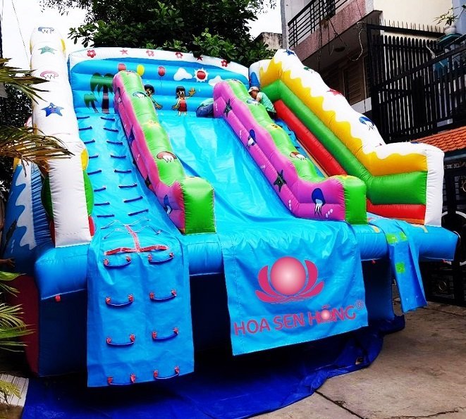 Nhà hơi – nhà phao IB-54-23 cho sự kiện, khu vui chơi, resort – Hoa Sen Hồng