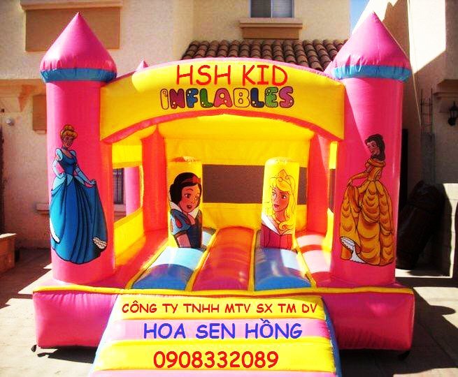 Nhà hơi – nhà phao IB-54-31 cho sự kiện, khu vui chơi, resort – Hoa Sen Hồng
