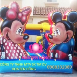 Nhà hơi – nhà phao IB-54-33 cho sự kiện, khu vui chơi, resort – Hoa Sen Hồng