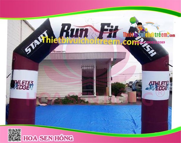 Cổng hơi IG-54-01 cho sự kiện, khu vui chơi, resort – Hoa Sen Hồng