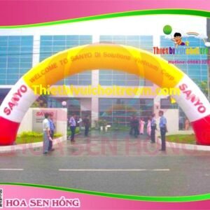 Cổng hơi IG-54-03 cho sự kiện, khu vui chơi, resort – Hoa Sen Hồng