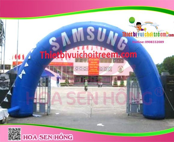 Cổng hơi IG-54-05 cho sự kiện, khu vui chơi, resort – Hoa Sen Hồng