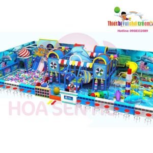 Khu liên hoàn trong nhà IN-053-66 cho khu vui chơi trong nhà trung tâm thương mại, nhà hàng, trường mầm non – Hoa Sen Hồng