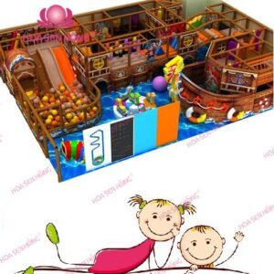 Khu liên hoàn trong nhà IN-052-13 cho khu vui chơi trong nhà trung tâm thương mại, nhà hàng, trường mầm non – Hoa Sen Hồng