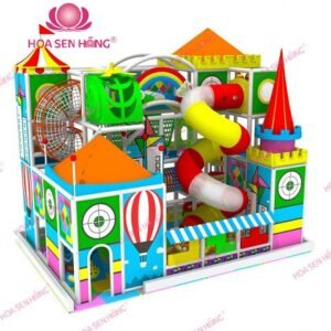 Khu liên hoàn trong nhà IN-052-22 cho khu vui chơi trong nhà trung tâm thương mại, nhà hàng, trường mầm non – Hoa Sen Hồng