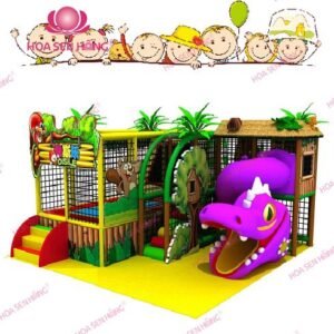 Khu liên hoàn trong nhà IN-052-24 cho khu vui chơi trong nhà trung tâm thương mại, nhà hàng, trường mầm non – Hoa Sen Hồng