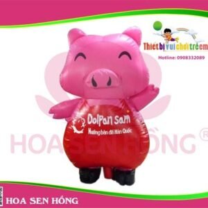 Rối hơi IP-054-07 cho sự kiện, khu vui chơi, resort – Hoa Sen Hồng