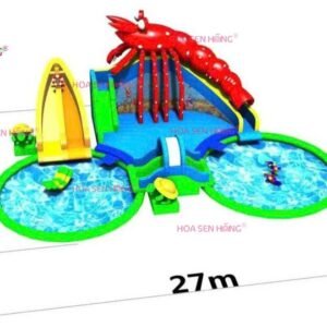 Công viên nước hơi IP-54-4 cho sự kiện, khu vui chơi, resort – Hoa Sen Hồng