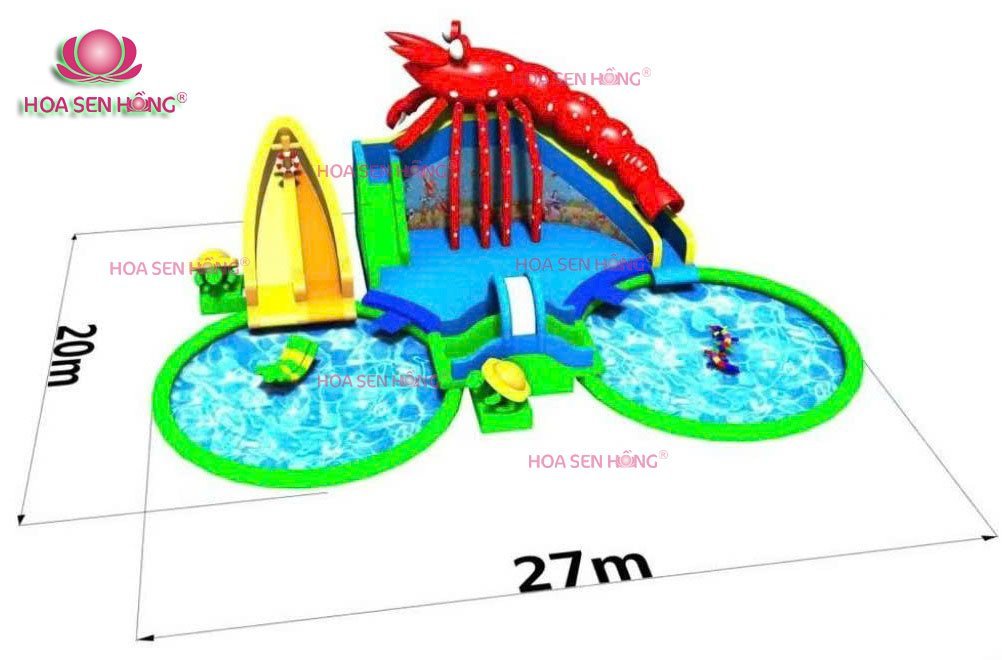 Công viên nước hơi IP-54-4 cho sự kiện, khu vui chơi, resort – Hoa Sen Hồng