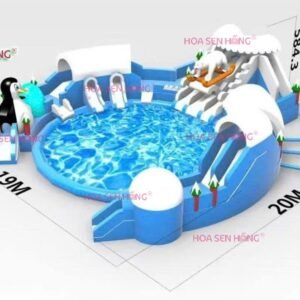 Công viên nước hơi IP-54-5 cho sự kiện, khu vui chơi, resort – Hoa Sen Hồng