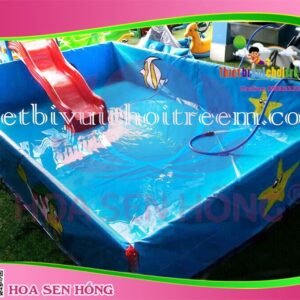 Hồ bơi hơi IS-059-02 cho sự kiện, khu vui chơi, resort – Hoa Sen Hồng