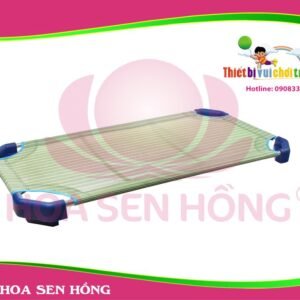 Giường mầm non KB-045-02 cho trường mầm non, nhóm trẻ – Hoa Sen Hồng