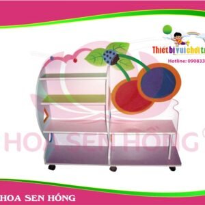 Kệ chủ đề KS-46-03 cho trường mầm non, nhóm trẻ – Hoa Sen Hồng