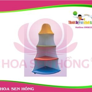 Kệ góc KS-46-05 cho trường mầm non, nhóm trẻ – Hoa Sen Hồng