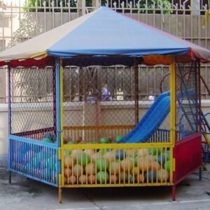 Nhà banh NB-07 cho sân chơi ngoài trời khu chung cư, trường mầm non, resort, công viên – Hoa Sen Hồng