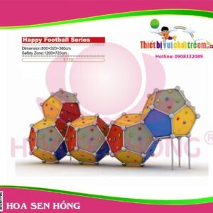 Cầu trượt liên hoàn ngoài trời OD-01-162 cho sân chơi ngoài trời khu chung cư, trường mầm non, resort, công viên – Hoa Sen Hồng