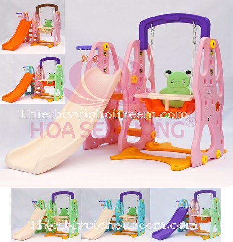 Đồ chơi trong nhà PT-026-04 cho khu vui chơi trong nhà trung tâm thương mại, nhà hàng, trường mầm non – Hoa Sen Hồng