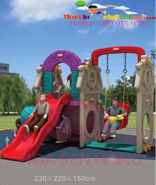 Đồ chơi trong nhà PT-026-24 cho khu vui chơi trong nhà trung tâm thương mại, nhà hàng, trường mầm non – Hoa Sen Hồng