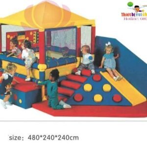 Bể banh trong nhà PT-30-21 cho khu vui chơi trong nhà trung tâm thương mại, nhà hàng, trường mầm non – Hoa Sen Hồng