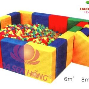 Bể banh trong nhà PT-30-29 cho khu vui chơi trong nhà trung tâm thương mại, nhà hàng, trường mầm non – Hoa Sen Hồng